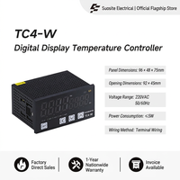 Controlador de Temperatura Digital TC4W, Termostato PID con Pantalla Dual, Salida de Relé/SSR, Regulador de Temperatura de Calefacción y Refrigeración