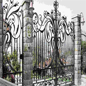 Đồ Trang Trí Nhà Cử<span class=keywords><strong>a</strong></span> Hiện Đại Lối Đi Đôi Cử<span class=keywords><strong>a</strong></span> Hàn Cổng Vườn Sắt Rèn - Product Image 6