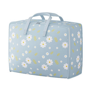 Sac de rangement non tissé à imprimé marguerite écologique, résistant à l'eau et durable, extra large 110L pour vêtements et couvertures, déménagement et voyage - Product Image 1