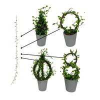 Plantes suspendues artificielles, verdure artificielle, décoration de plafond ou de fenêtre pour bureau, hôtel, restaurant, feuilles suspendues en plastique