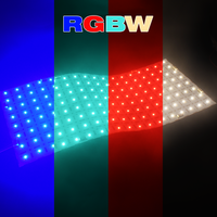 Feuille LED Flexible et Découpable, Rétroéclairage LED RGBW DC24V 512 LED, Blanc Chaud et Froid pour Éclairage de Dalles de Marbre et d'Onyx