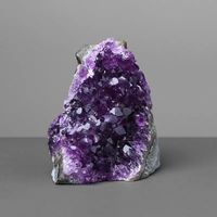 Vente en gros de géodes d'améthyste naturelle violet foncé, grappe de cristaux, géode d'améthyste brillante, produit premium