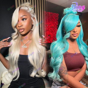 Perruque Hd 613 Lace Front Wig brésilienne vierge bon marché, 40 pouces 613 Full Lace Wig cheveux humains, vente en gros de perruque blonde brésilienne 613 cheveux humains - Product Image 3