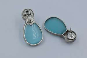 Nouvelles boucles d'oreilles créoles faites à la main en argent, aspect argenté, pour filles et femmes, 2025 - Product Image 4