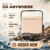 Réfrigérateur de voiture moderne 19L en plastique étanche, glacière de pique-nique extérieure pour canettes, fêtes et barbecues