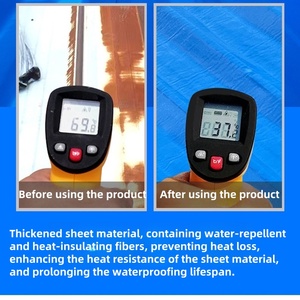 QC جودة عالية أزرق سقف ترصيع تدفق الهواء مسعور ذاتي اللصق فتحة التهوية PE شريط مقاوم للماء منزل 5 سنوات - Product Image 5