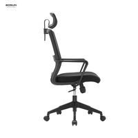 Meilleur prix Chaise de bureau en maille pour le personnel à mi-dossier simple Chaises pivotantes de haute qualité pour la chaise de salle de réunion des visiteurs de bureau