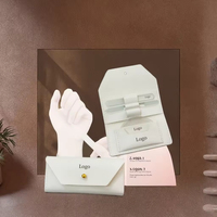 JM Populaire – Outils professionnels de manucure et nail art de haute qualité, étui de luxe en cuir et verre pour lime à ongles avec logo personnalisé