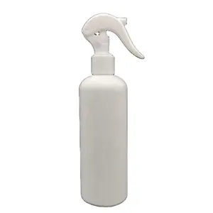 300Ml 10Oz Witte Hdpe Boston Ronde Fles Met Mini Trigger Sproeier