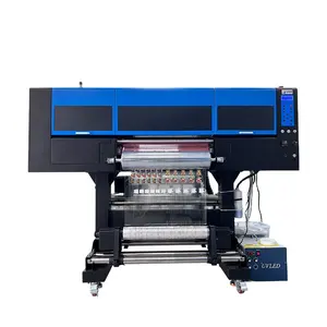 Nieuwe Hot Product Breed-Formaat 60Cm Rol Uv Printer Met Drie I 3200 Printerhead Voor Printer Verschillende Label