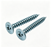 Vis autotaraudeuse à tête cylindrique, à tête fendue, à tête Phillips pour le bois.