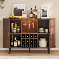Armoire de bar du milieu du siècle en gros de conception personnalisée haut de gamme armoires à vin pour la maison