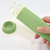 Moules à glaces en silicone réutilisables, fabricants de bâtonnets de glace portables pour enfants, moules à glaces avec couvercle intégré pour bâtonnets de crème glacée DIY