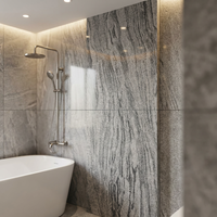 TY Shandong Granit Gris Blanc Naturel Écologique Moderne, Petite Dalle Brossée, Solution Complète pour Plans de Travail de Cuisine de Villa et de Parc