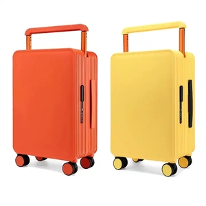 Printing Logo Wide Handle Carry on New Trendy Wide Trolley Spinner Luggage <strong>Large</strong> Capacity <strong>Suitcase</strong> <strong>Light</strong> Weight <strong>Suitcase</strong> - Product Image 3