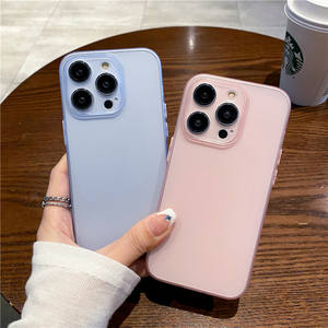 Coque de téléphone ultra-fine mate et souple, compatible avec iPhone 15, découpe précise intégrale, antichoc - Product Image 1