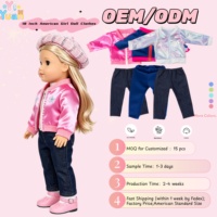 Fabricant OEM de Vêtements Personnalisés en Gros pour Poupées de 18 Pouces, Tenues Personnalisées pour Poupées Filles de 18 Pouces, Tissus et Tailles Personnalisés, Vêtements de Poupées Jouets à Marque Privée