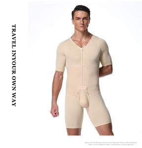 Fajas Colombianas al por Mayor para Hombres, Moldeadoras <span class=keywords><strong>de</strong></span> Cuerpo Completo, Levanta Glúteos, Camisetas <span class=keywords><strong>de</strong></span> Compresión para Ginecomastia - Product Image 5
