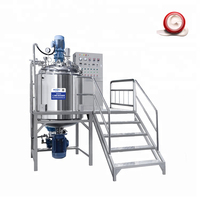 Machine de fabrication cosmétique, mélangeur de crème 100L-10000L SUS304, homogénéisateur émulsifiant sous vide à moteur pour l'alimentation et les produits chimiques