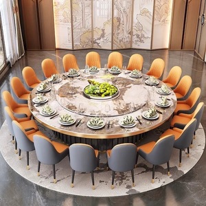Slab Tabletop Electric <b>Round</b> <b>Table</b> 15 Person Fully Automatic Induction Cooker For Hotel Restaurant Home Use - Product Image 3