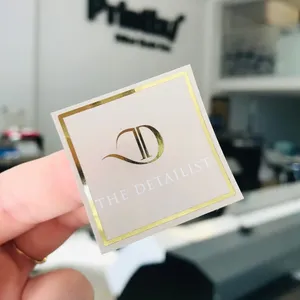 สติกเกอร์ฉลากกาวติดสินค้า พิมพ์ลายตามสั่ง รูปทรงกลม วัสดุไวนิล ปั๊มร้อน โลโก้แบรนด์ สำหรับบรรจุภัณฑ์สินค้า - Product Image 2