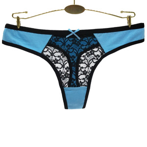 Nieuwste aanbieding: Schattig jong meisje draagt lage taille <span class=keywords><strong>thong</strong></span> G-string kant slipjes <span class=keywords><strong>sexy</strong></span> doorschijnend transparant damesondergoed - Product Image 4