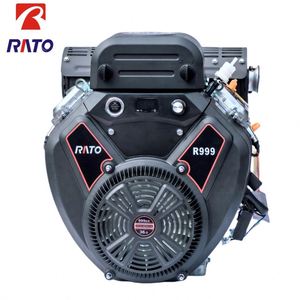 เครื่องยนต์เบนซิน RATO R999 สองสูบ 2V90 สตาร์ทไฟฟ้า 36 แรงม้า ระบายความร้อนด้วยอากาศ สำหรับเครื่องจักรกลทางวิศวกรรม พร้อมตลับลูกปืน - Product Image 1