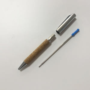 하이 퀄리티 친환경 재활용 코르크 + 금속 볼펜 사용자 정의 로고 천연 코르크 트위스트 금속 볼펜 - Product Image 5