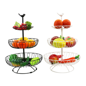 Wideny Noir 3 Niveaux Réglable En Métal Fruits Légumes <span class=keywords><strong>Panier</strong></span> <span class=keywords><strong>De</strong></span> Rangement Pour La Cuisine À La Maison <span class=keywords><strong>de</strong></span> <span class=keywords><strong>Bureau</strong></span> - Product Image 3