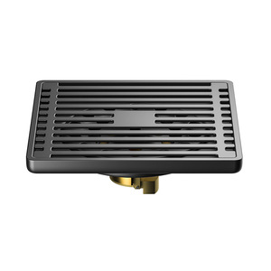 Custom Gunmetal Gray Modern Matte Stainless Steel Full Copper Core Floor Drain Bathroom - Product Image 5