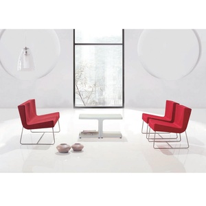 Metal Dining Luxury Recliner Chaise Visitor Reception Meeting <b>Office</b> Chair Living Room Leisure Lounge Modern Sofa Chair - Product Image 1