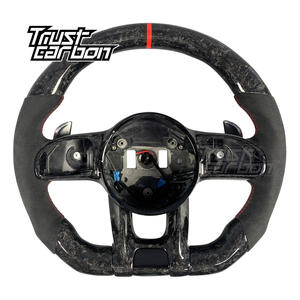 Volant en fibre de carbone forgé sur mesure pour Mercedes-Benz 2018-2021 G350 G550 C300 C63 <span class=keywords><strong>S</strong></span> <span class=keywords><strong>CLA</strong></span> GLA GLE GLS E300 S400 <span class=keywords><strong>A45</strong></span> GT <span class=keywords><strong>AMG</strong></span> - Product Image 1