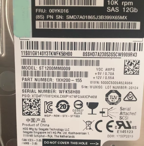 Disco duro SAS de servidor desmontado de 2TB, modelo SAS de 2,5 pulgadas: ST2000X0433, sin sectores defectuosos, sin advertencias - Product Image 2