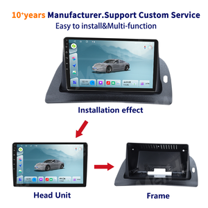 Fournisseur d'usine Cadre de tableau de bord 9 pouces pour <span class=keywords><strong>Renault</strong></span> <span class=keywords><strong>Kangoo</strong></span> 2015-2018 Lecteur vidéo <span class=keywords><strong>radio</strong></span> Câble Faisceau de câblage 1 an - Product Image 2