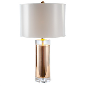 Customized High Quality Modern Metal 2000K Warm White LED <b>Table</b> <b>Lamp</b> Fabric Shade Brass Material 2-Year Warranty for Bedroom - Product Image 5