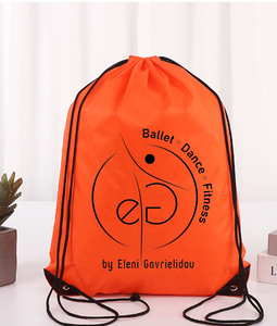 Logotipo personalizado impermeable Nylon Poliéster 210D Promoción Gimnasio Mochilas con cordón Dibujar cuerda <span class=keywords><strong>Negro</strong></span> Deportes Bolsas de nylon Logotipo de bolsillo - Product Image 3