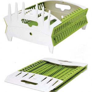 Extend kitchen folding plastic storage sink dish drying rack drainer holders