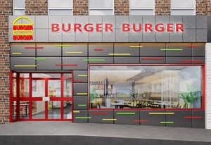 Diseño 3D de Restaurante de Hamburguesas, Equipo de Cocina Comercial de Comida Rápida - Product Image 2