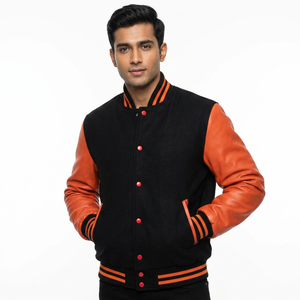 Vestes universitaires en gros, vestes universitaires vierges, vestes universitaires personnalisées avec logo, vestes universitaires pour hommes - Product Image 1