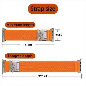 Correa de Nailon Premium para <span class=keywords><strong>Apple</strong></span> <span class=keywords><strong>Watch</strong></span> Series 11 10 46mm 42mm Series 9 <span class=keywords><strong>8</strong></span> <span class=keywords><strong>45mm</strong></span> 41mm SE 3 2 Ultra 3 2, Correa Deportiva Tejida para Hombre y Mujer - Product Image 5