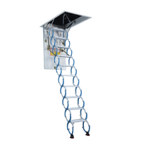 Échelles en Aluminium pour loft accès échelle télescopique bleu couleur GT-AL01