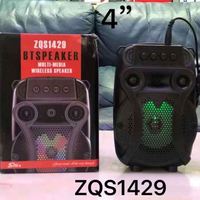 ZQS1429 4 pouces lecteur Audio karaoké Dj Portable haut-parleur Rechargeable boîte de son avec changement de lumière Led