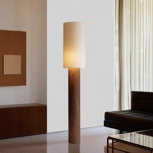 Lámpara de Pie de Madera Maciza de 30 cm de Diámetro y 160 cm de Altura, LED con Color Ajustable, Bajo CRI 60, Iluminación Decorativa para Sala de Estar, Dormitorio y Hogar - Product Image 3