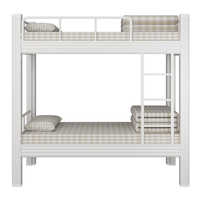 Lit superposé en acier de sécurité mobilier de dortoir lit d'étudiant adulte lit d'appartement bon marché