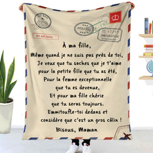 Lettres Couverture Cadeau Express Love Blanket 3d Print Coral Fleece Polyester Home Textile Baby Blanket Coral Fleece - Product Image 5
