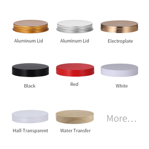 50ml 100ml 120ml 150ml 500ml 200ml 250ml 2oz 4oz 16oz Pet rõ ràng mỹ phẩm lọ kem Nhựa cơ thể chà container với nắp màu đen - Product Image 6