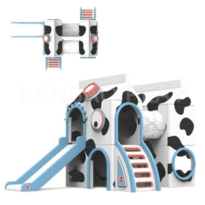 Thiết kế mới nhất bao gồm một Slide kết hợp cho trẻ em, giống như một hộp sữa tươi, trong sân chơi đồ chơi trong nhà này - Product Image 5