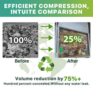 Macchina per il riciclaggio dei rifiuti urbani di nuova progettazione compattatore per la stazione dei rifiuti - Product Image 6