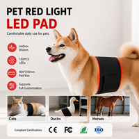 Thérapie par lumière rouge pour animaux de compagnie, portable, pour chiens et chats, 120 LED, certifiée CE FCC ROSH, soulagement de la douleur, corps, pattes, tête