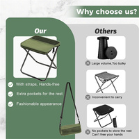 Chaise de camping en plein air Tabouret de pêche de voyage portable